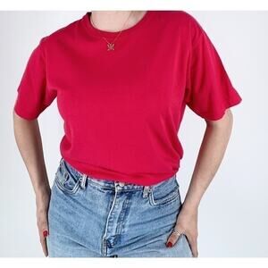 Vintage 80s Saks Fifth Avenue Pink Short Sleeve Tee